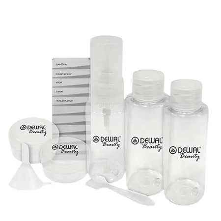 DEWAL BEAUTY Набор баночек дорожный для путешествий, 7 предметов DBTS5S - 1