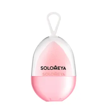 Спонж косметический для макияжа Персик вельветовый / Microfiber Velvet Sponge Peach 1 шт