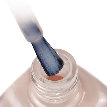 IQ BEAUTY 02 лак для ногтей для защиты от грибка с активатором роста с тербинафином, бежевый / Antifungal Nail Polish 12,5 мл, фото 3