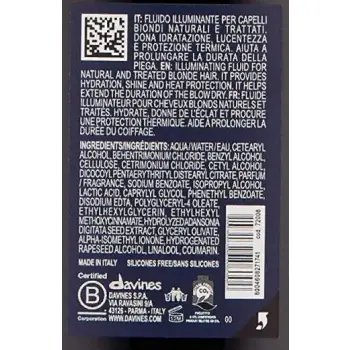 DAVINES SPA Флюид для абсолютного сияния блонд / Sheer Glaze Heart Of Glass 150 мл, фото 5