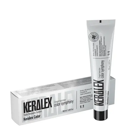 KERALEX 9.73 крем-краска, светлый блондин бежево-золотистый / KERALEX hair color Light Blonde Beige-Gold 100 мл - 2