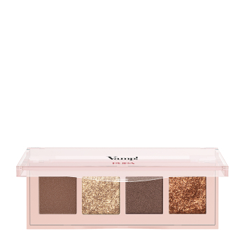 PUPA Палетка теней для век, тон 002 золото и бронза / VAMP! 4 EYESHADOWS PALETTE 5,2 гр, фото 1
