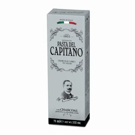 PASTA DEL CAPITANO Паста зубная с древесным углем / 1905 Charcoal 75 мл - 2