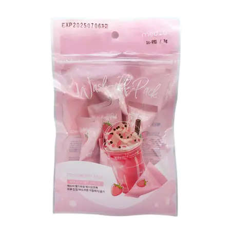 MED:B Маска глиняная с клубничным молоком / Med B Strawberry Milk Wash Off Pack 10*3 гр - 1
