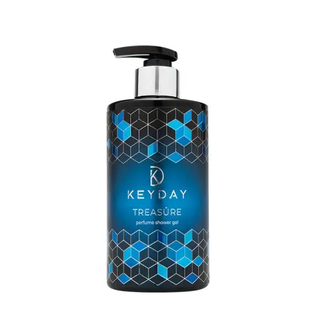 KEYDAY Гель для душа мужской с экстрактом гамамелиса / KeyDay Treasure Blue 450 мл - 1