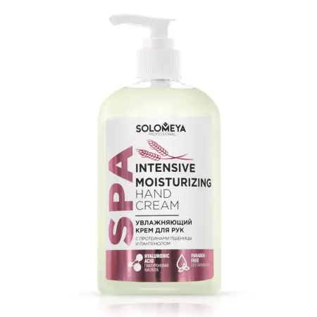 SOLOMEYA Крем увлажняющий с протеинами пшеницы для рук / Intensive Moisturizing Hand Cream with wheat proteins 350 мл - 1