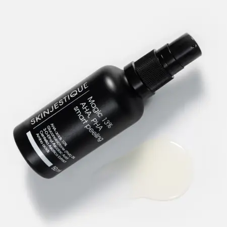SKINJESTIQUE Маска смываемая с пилинг действием для лица / Magic 13% AHA, PHA Smart Peeling night 50 мл - 2