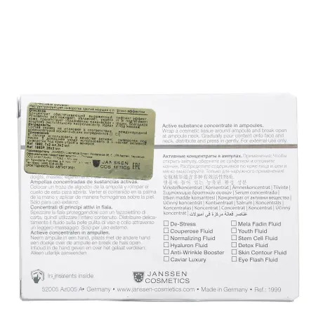 JANSSEN COSMETICS Сыворотка реструктурирующая с лифтинг-эффектом, в ампулах / ANTI-WRINKLE 1*2 мл - 3