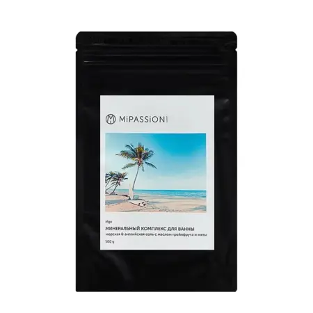 MIPASSIONcorp Комплекс минеральный морской и английской соли с маслом грейпфрута и мяты / MiPASSiON 500 гр - 1