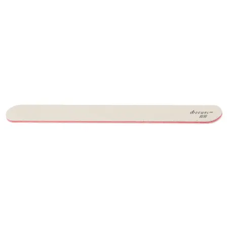 DEWAL PROFESSIONAL Пилка для ногтей прямая белая 80/80 18 см - 1