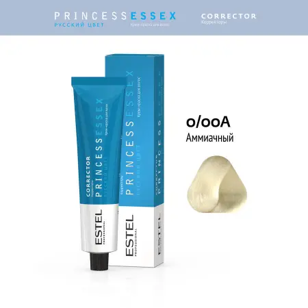 ESTEL PROFESSIONAL 0/00A краска для волос (корректор), аммиачный / ESSEX Princess Correct 60 мл - 2