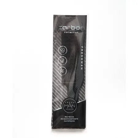 FRESHMAN Расческа широкая для стрижки машинкой / Collection Carbon - 3