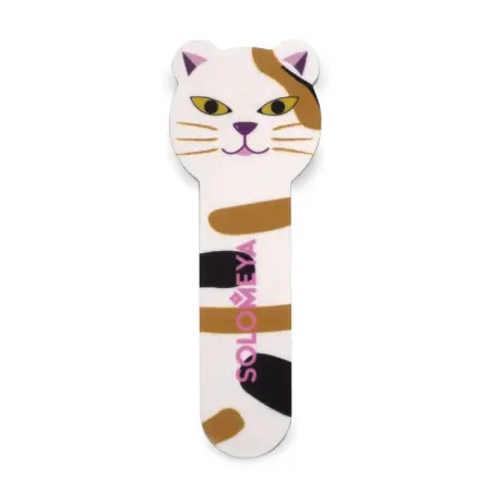 SOLOMEYA Полировщик для натуральных и искусственных ногтей Китти, 400/3000 / Kitty Shiner Cat 2 - 1