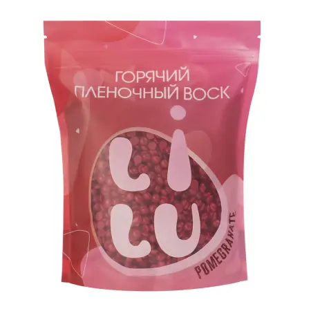 LILU Воск горячий плёночный в гранулах Pomegranate / LILU 700 гр - 1