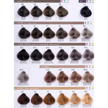DIKSON 6/8 крем-краска для волос, тёмно-русый матовый / Dikson Color Castano Scuro Matte 120 мл, фото 4