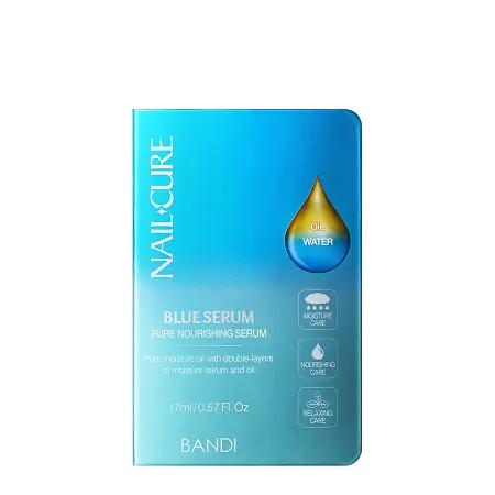 BANDI Сыворотка питательная для ногтей Мощь океана / NAIL CURE BLUE SERUM 17 мл - 2