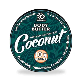Масло твердое с маслом кокоса и бронзаторами для загара в солярии / Coconut 150 мл