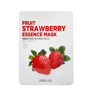 Маска тканевая для лица с экстрактом клубники / Lebelage Fruit Strawberry Essence Mask 25 мл