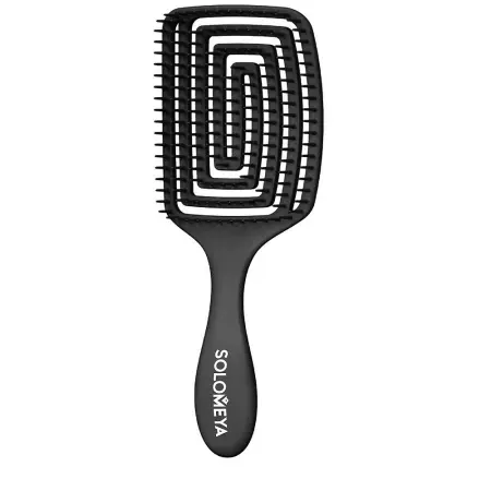 SOLOMEYA Расческа для сухих и влажных волос c ароматом винограда MZ006 / Solomeya Wet Detangler Brush Paddle Grape - 1