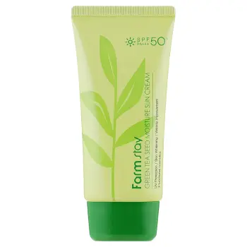 Крем солнцезащитный увлажняющий с семенами зеленого чая SPF 50 PA+++ 70 гр