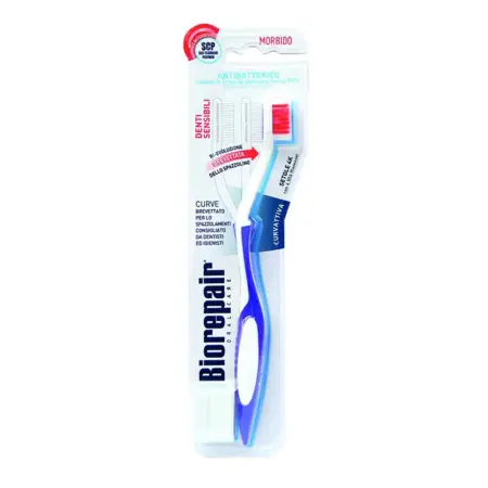 BIOREPAIR Щетка зубная для чувствительных зубов изогнутая, фиолетовая / Biorepair CURVE Denti Sensibili - 2
