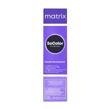 MATRIX 505NA краситель перманентный аммиачный, светлый шатен натуральный пепельный / SoColor. beauty Extra. Coverage 90 мл - 3