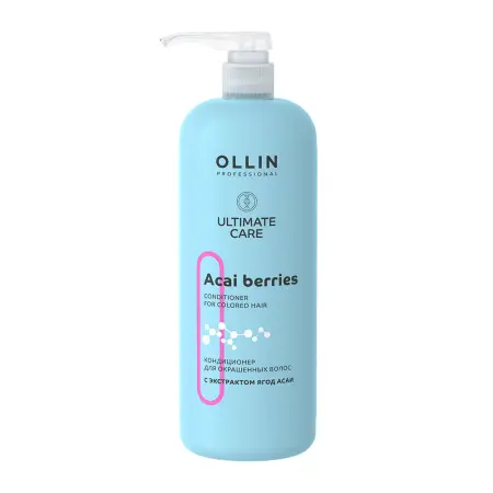 OLLIN PROFESSIONAL Кондиционер для окрашенных волос с экстрактом ягод асаи / Ultimate Care 1000 мл - 1