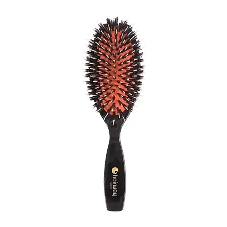 HAIRWAY Щетка Cherry массажная, комбинированная, на пластмассовой основе, 9 рядов - 1