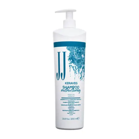 JJ Шампунь восстанавливающий с кератином / JJ HAIR KERAVEG SHAMPOO 1000 мл - 1