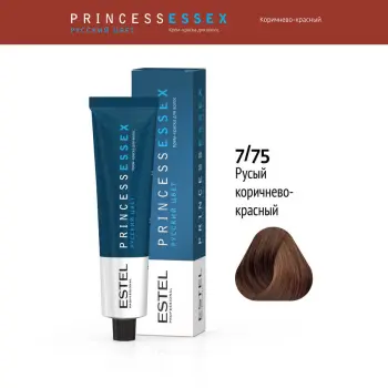ESTEL PROFESSIONAL 7/75 краска для волос, русый коричнево-красный / ESSEX Princess 60 мл, фото 2