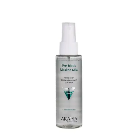 ARAVIA Professional Тонер-мист восстанавливающий с пребиотиками для лица / Pre-biotic Maskne Mist 110 мл - 5