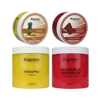 KAPOUS Скраб сахарный Клубника и Арбуз / Body Care 200 мл, фото 2