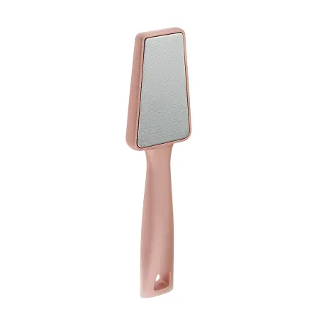 DEWAL BEAUTY Терка для пяток двусторонняя, розовая 21,5 см - 2