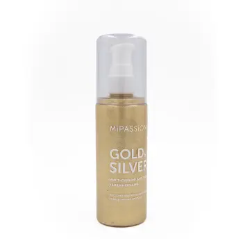 Мист-шиммер увлажняющий для тела, золотой / MiPASSiON Gold & Silver 125 мл