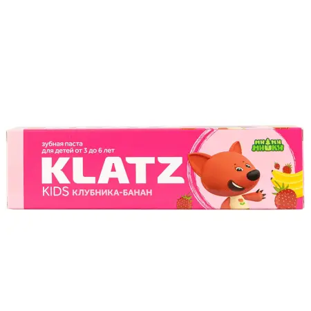 KLATZ Паста зубная Мимимишки клубника-банан / Klatz KIDS 40 мл - 4