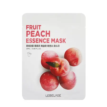 LEBELAGE Маска тканевая для лица с экстрактом персика / Lebelage Fruit Peach Essence Mask 25 мл - 1