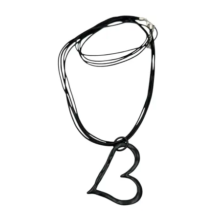 IWOU PROFESSIONAL Подвеска Сердце черное матовое - 1