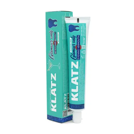 KLATZ Паста зубная для девушек без фтора Вечерний вермут / GLAMOUR ONLY 75 мл - 4