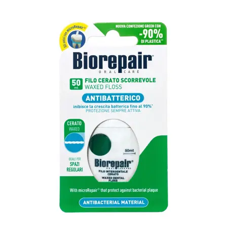 BIOREPAIR Нить зубная вощеная скользящая / Filo Cerato Scorrevole 50 м - 1