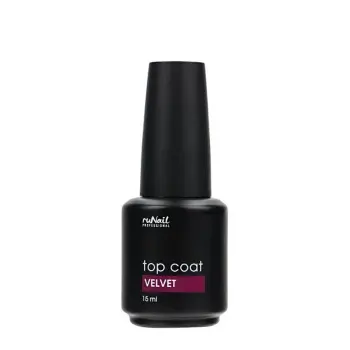 RUNAIL Топ бархатный для гель-лака / TopCoat Velvet 15 мл, фото 2