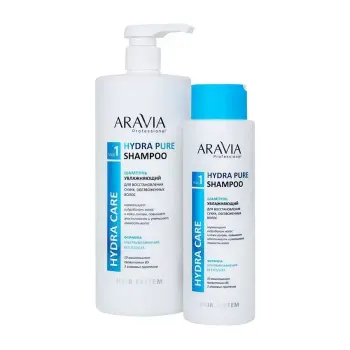 ARAVIA Professional Шампунь бессульфатный увлажняющий для восстановления сухих, обезвоженных волос / Hydra Pure Shampoo 400 мл, фото 4