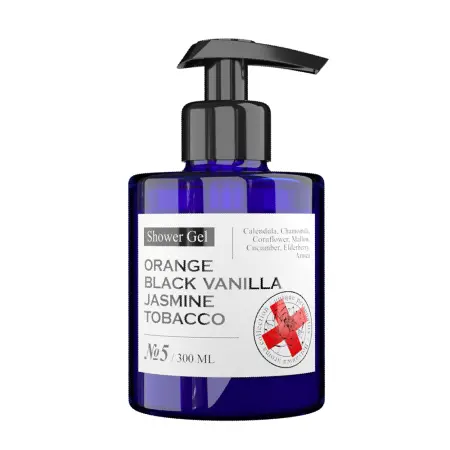 MANIAC GOURMET Гель для душа парфюмированный №5 Апельсин, Черная ваниль, Жасмин, Табак 300 мл - 1
