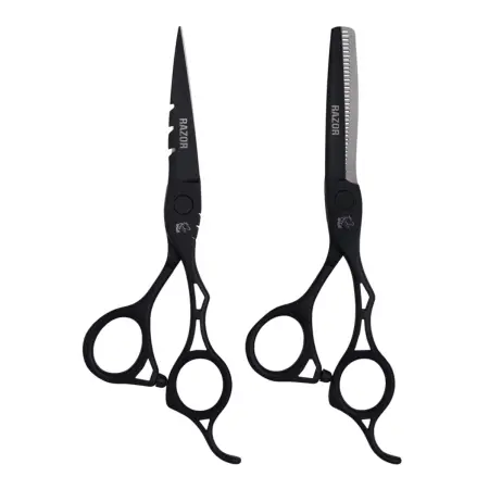 MUSTANG PROFESSIONAL (США) Набор ножниц Mustang Professional RAZOR NP07 Черный 5,5 дюйм - 2