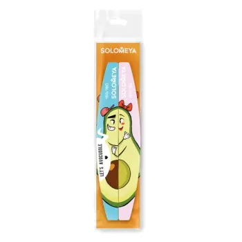 SOLOMEYA Набор пилок для натуральных и искусственных ногтей / Let’s avocuddle Nail files 2 шт, фото 2