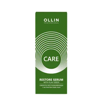 OLLIN PROFESSIONAL Сыворотка восстанавливающая с экстрактом семян льна / Care 50 мл, фото 4