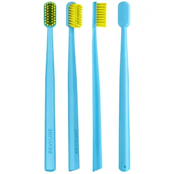 REVYLINE Щётка зубная, голубая с салатовой щетиной / SM6000 Ortho, фото 3