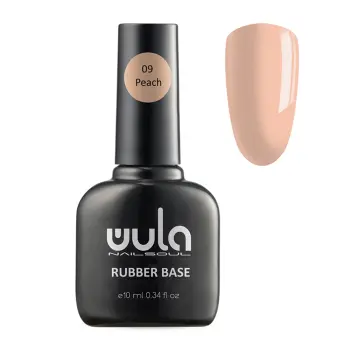 База каучуковая камуфлирующая, 09 персиковый / Wula Nailsoul 10 мл