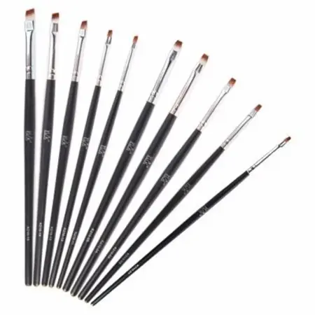 IRISK PROFESSIONAL Кисть прямая для геля, искусственный ворс, в тубе № 4 - 2