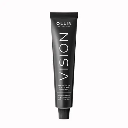 OLLIN PROFESSIONAL Крем-краска для бровей и ресниц, черный / OLLIN VISION black 20 мл - 3