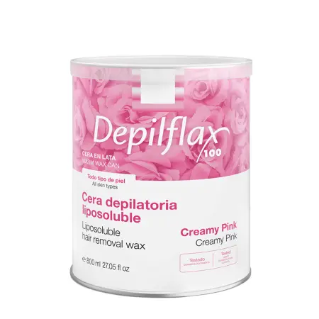 DEPILFLAX 100 Воск теплый в банке, розовый 800 мл - 1
